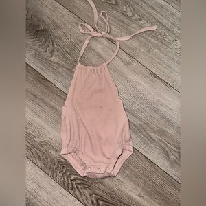 Toddler girl ribbed halter romper- check description